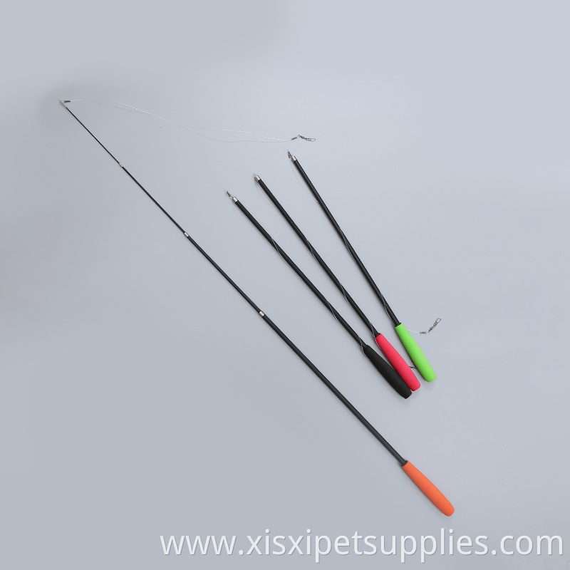 Ultra long 180cm four-section retractable rod cat teaser toy